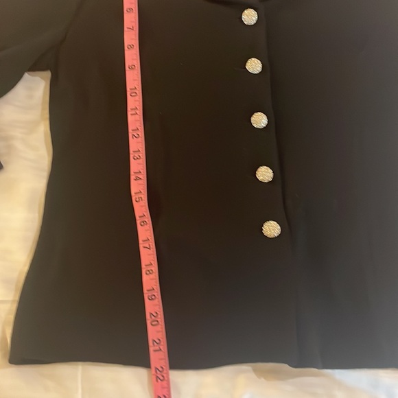 ST. JOHN EVENING by Marie Gray classic Santana knit sweater w/Rhinestone buttons - Picture 5 of 6